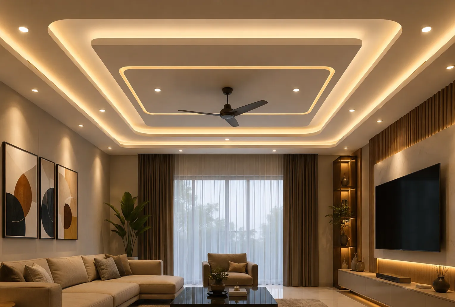 False Ceiling and Lighting Design